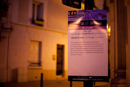 Sign outside St Joseph church where our work was exhibited